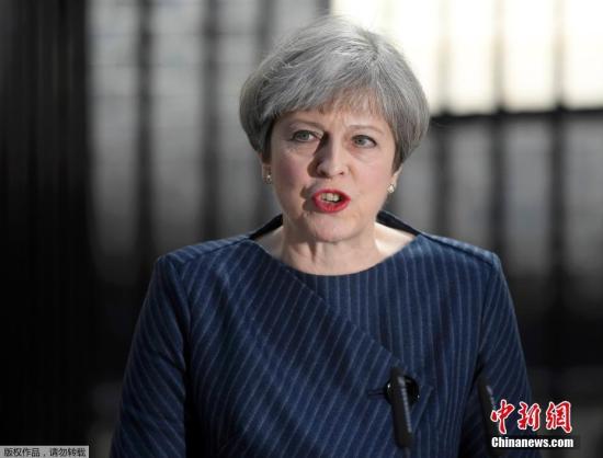 英国首相特蕾莎·梅。 ..