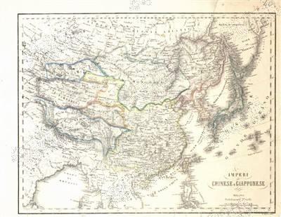 意大利古版中国地图 (意大利欧联通讯社) ..