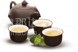 茶道茶杯茶壶小图标分割线 ..